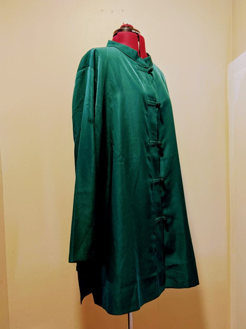 Roaman’s Dark Green Mandarin Collar Tunic / Jacket – 26W – NWT (No Tag) - Picture 7 of 9